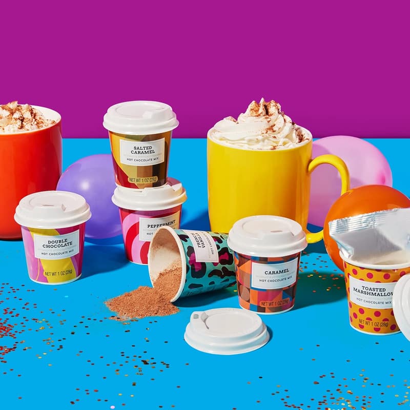 Hot Chocolate Gift Set with Mini Cup - 12 Dessert Flavors