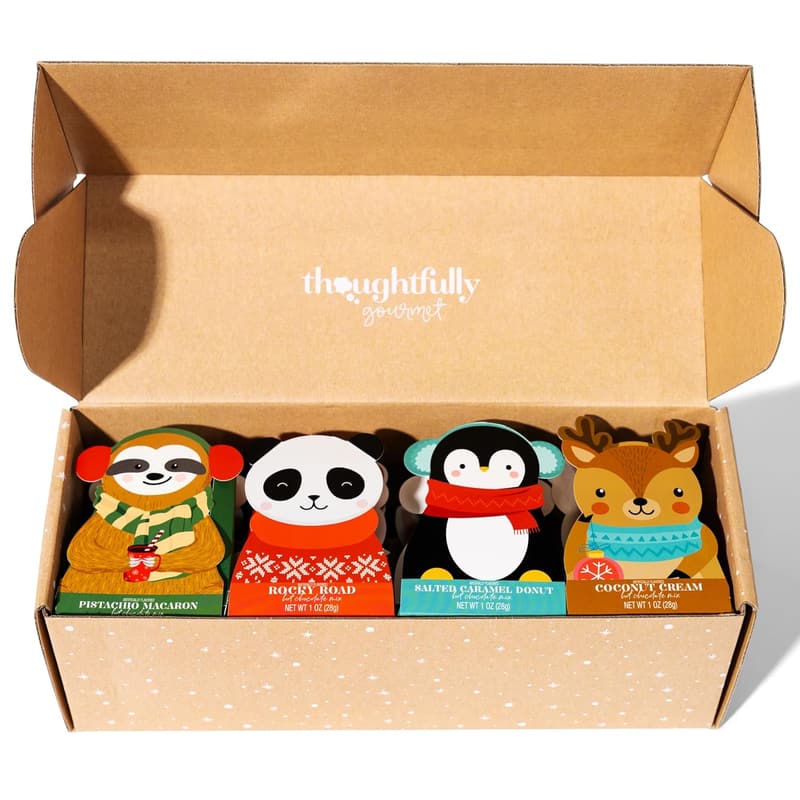 Holiday Hot Chocolate Gift Set – 12 Flavors in Festive Packaging
