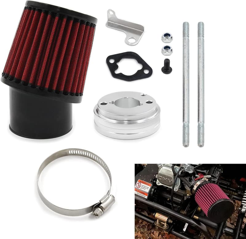 Go-Kart & Mini Bike Air Filter Intake Kit for 6.5 HP Engines