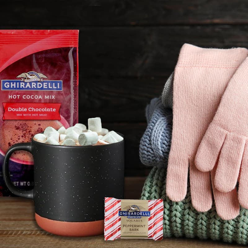Christmas Gourmet Hot Chocolate Gift Set with Mug & Treats
