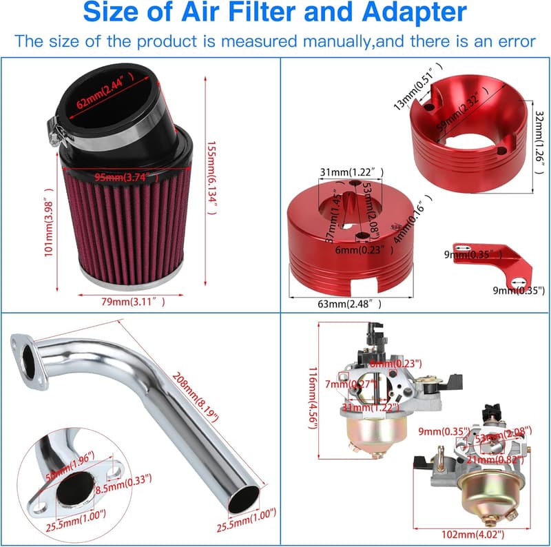 Stage 2 Carburetor Assembly for Predator 420 Mini Bikes and Go Karts