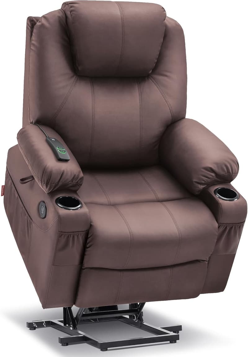 Electric Power Lift Recliner Chair with Massage & Heat for Seniors