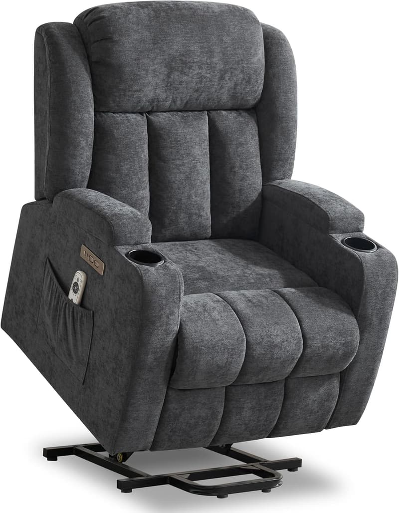 Massage and Heat Power Lift Recliner Chair for Seniors with USB Ports
