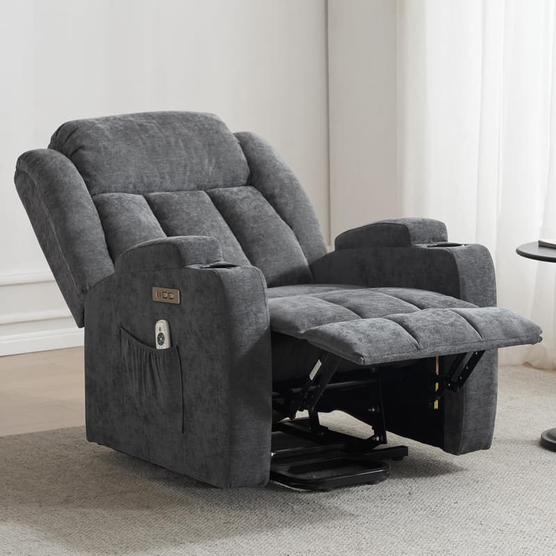 Massage and Heat Power Lift Recliner Chair for Seniors with USB Ports