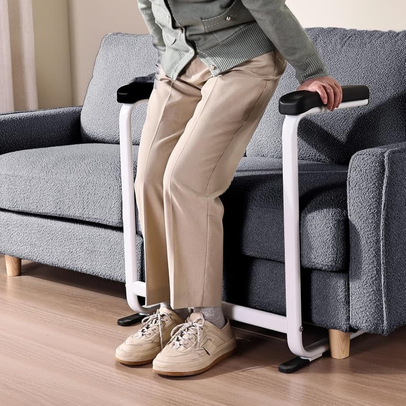 Sofa Assist Rail for Seniors - Soft Padding, U-Shaped Base