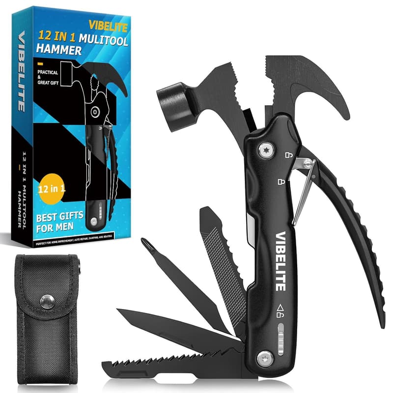 Father's Day 12-in-1 Multitool Hammer for Dads and Men
