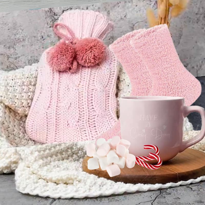 Gourmet Hot Chocolate Gift Set for Women with Mug & Treats