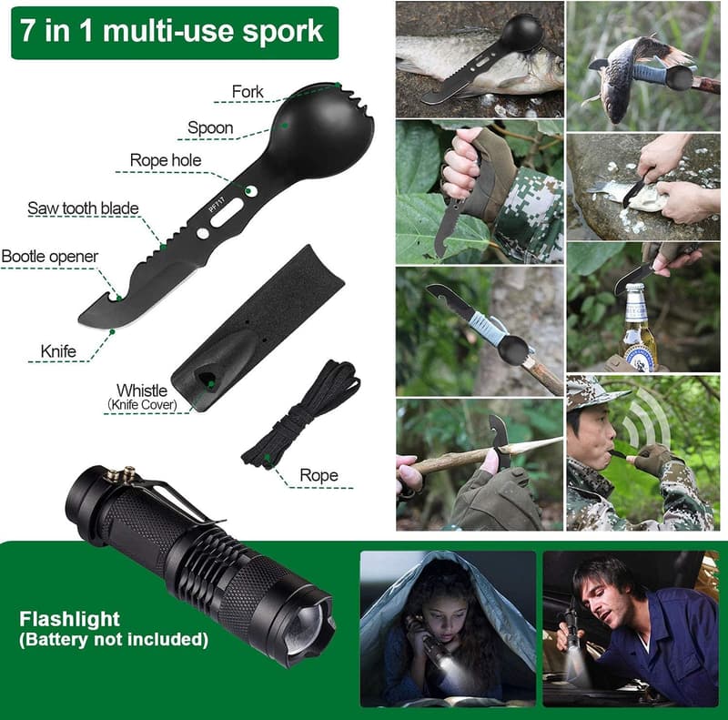35-in-1 Survival Kit for Men - First Aid & Outdoor Gear
