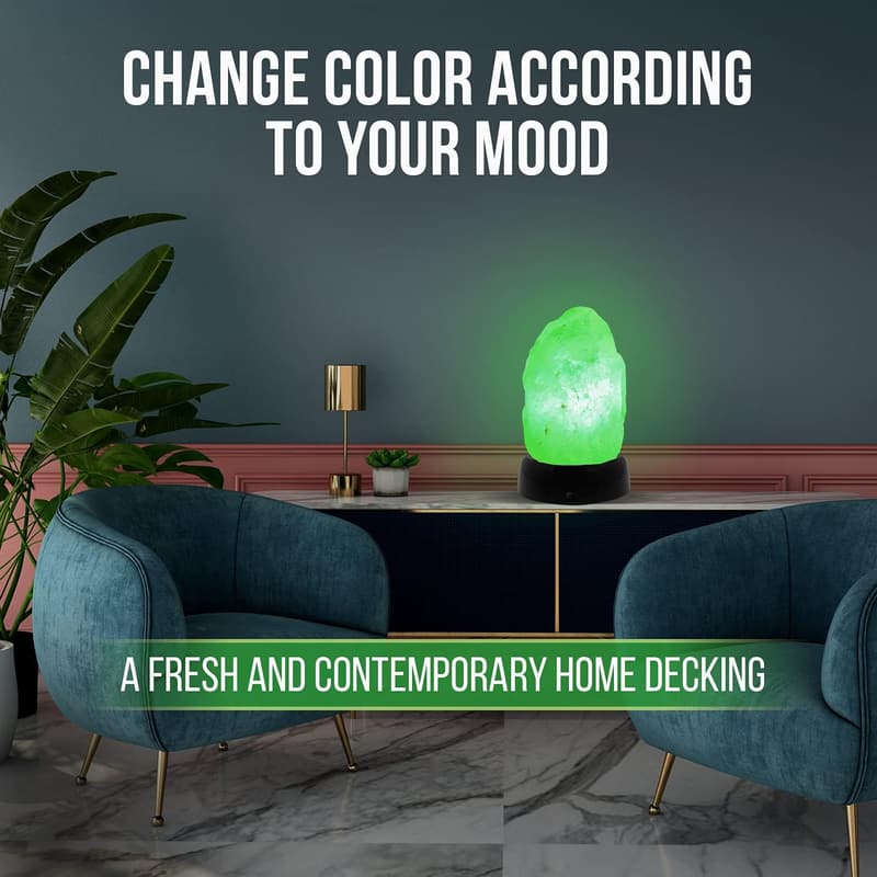 Himalayan Glow Multicolor LED Rock Salt Lamp - Home Decor Gift