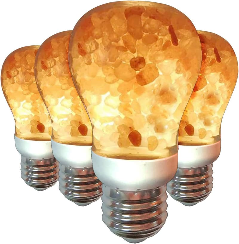 Himalayan Glow Warm Amber LED Light Bulbs, 4 Count