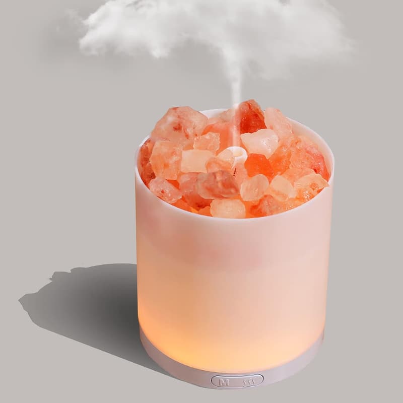 Himalayan Salt Lamp & Essential Oil Diffuser with USB Interface