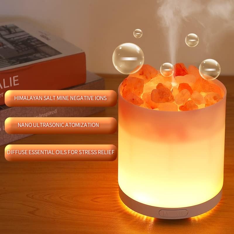 Himalayan Salt Lamp & Essential Oil Diffuser with USB Interface