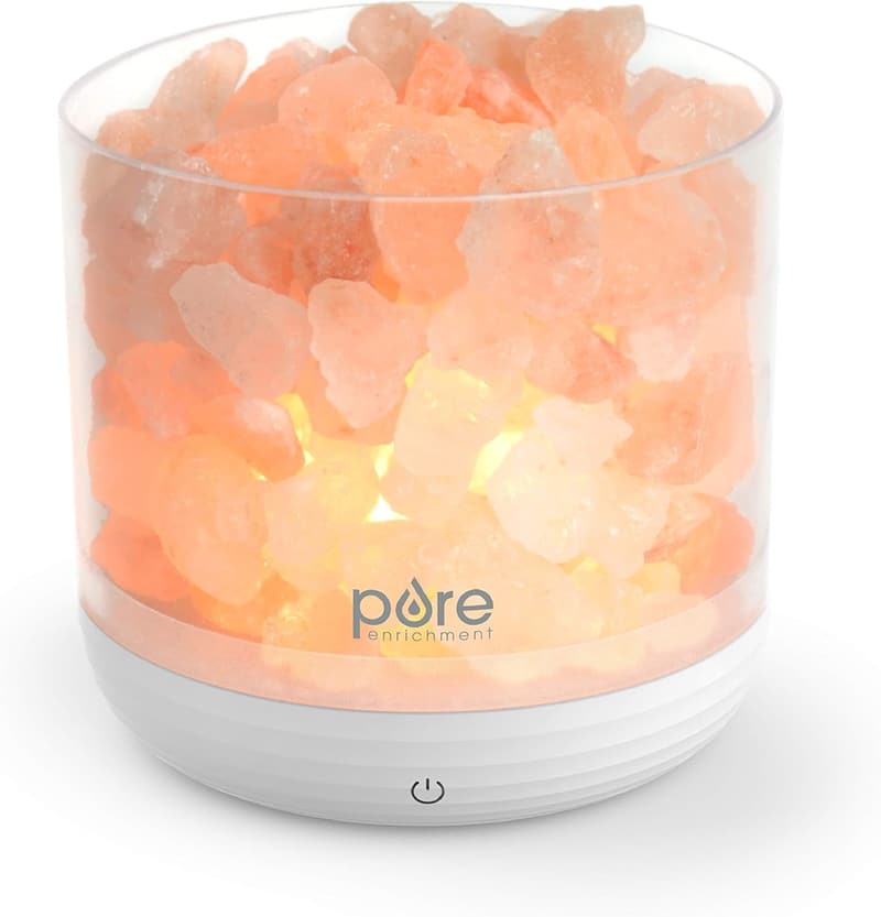 Himalayan Salt Lamp with USB Power and Dimmer Features
