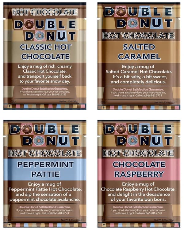 Gourmet Hot Cocoa Mix Variety Pack - 32 Count Assortment