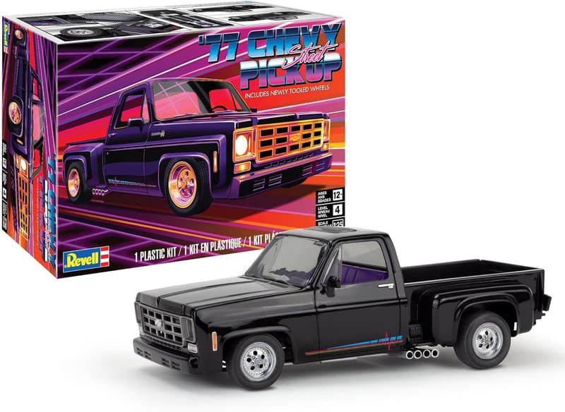 '77 Chevy Street Pickup Model Kit - 1:24 Scale, 83 Pieces