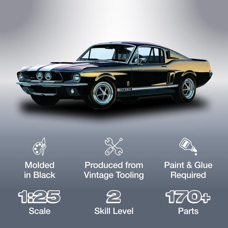 1967 Shelby GT-350 Model Kit, 1:25 Scale