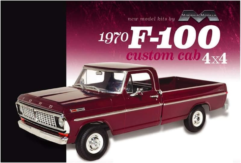 1970 F-100 Custom Cab 4x4 Scale Model Kit (1:25)