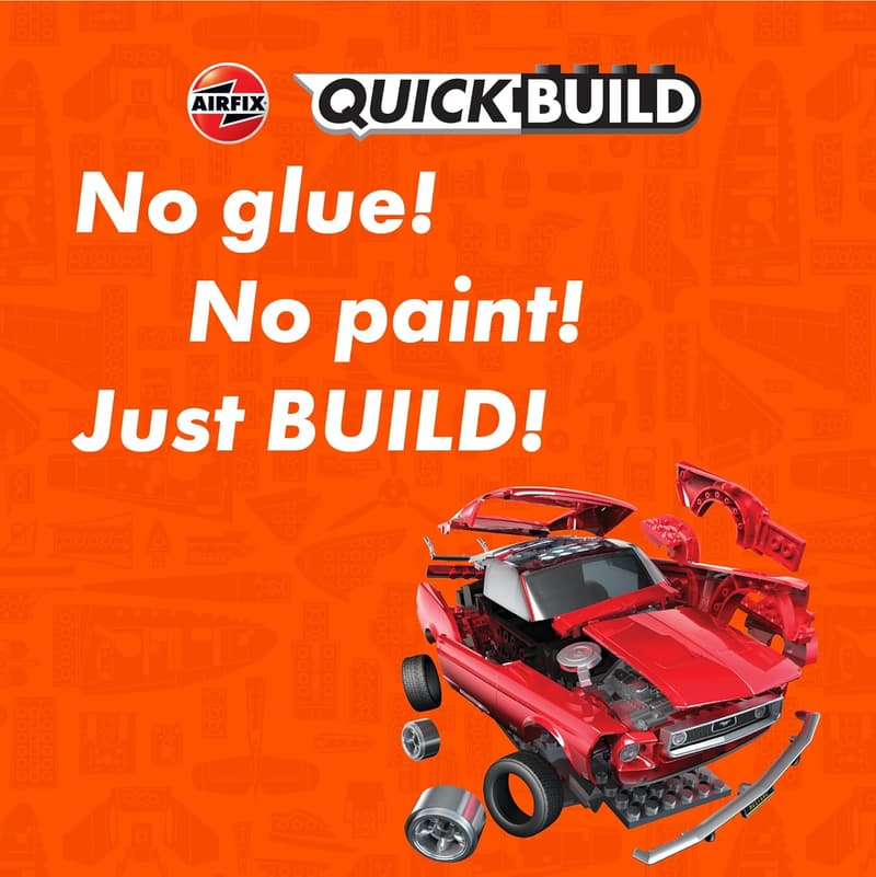 Ford Mustang GT 1968 Quickbuild Model Kit - Easy Snap Assembly