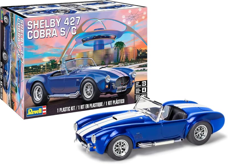 Shelby Cobra 427 S/C Model Kit, 1/24 Scale, Revell Level 4