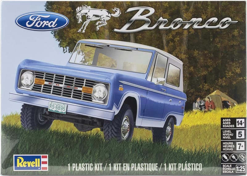 Revell 1:25 Scale Ford Bronco Truck Model Kit - 122 Pieces