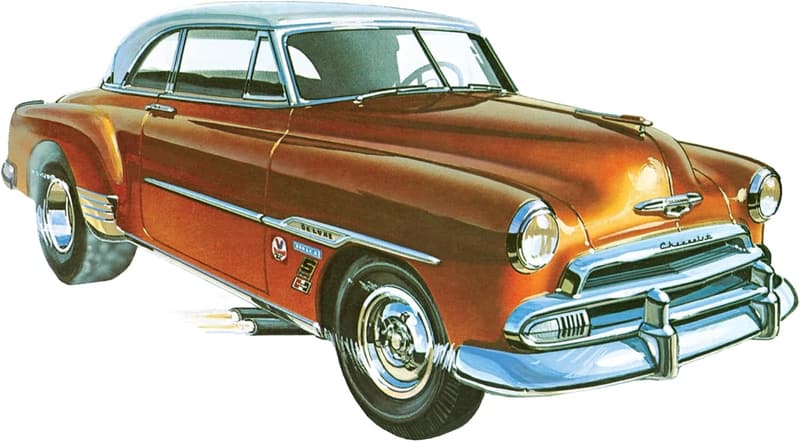 1951 Chevrolet Bel Air Model Kit - 1/25 Scale Retro Deluxe