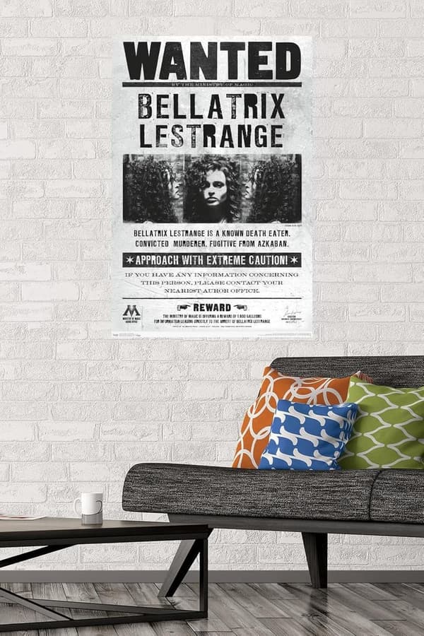 Harry Potter Bellatrix Wanted Poster, 22.375
