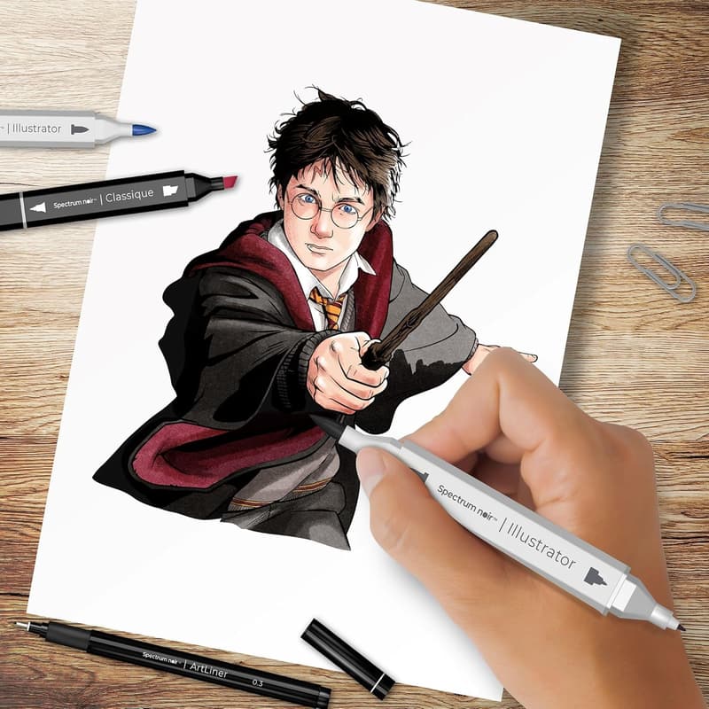 Harry Potter Pro Fan Art Set - 24 Spectrum Noir Markers