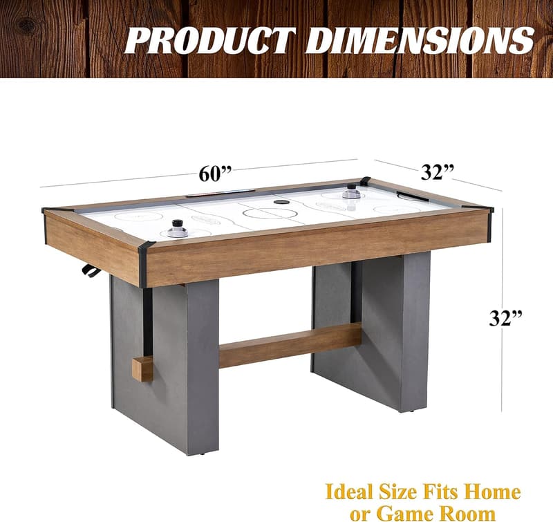 Family Game Room Air Hockey Table with Accessories