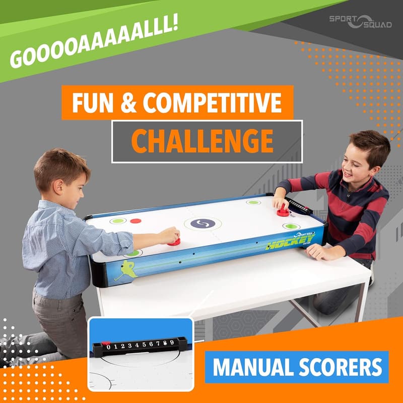 40-Inch Air Hockey Table for Kids and Adults - Includes 2 Pushers & Pucks
