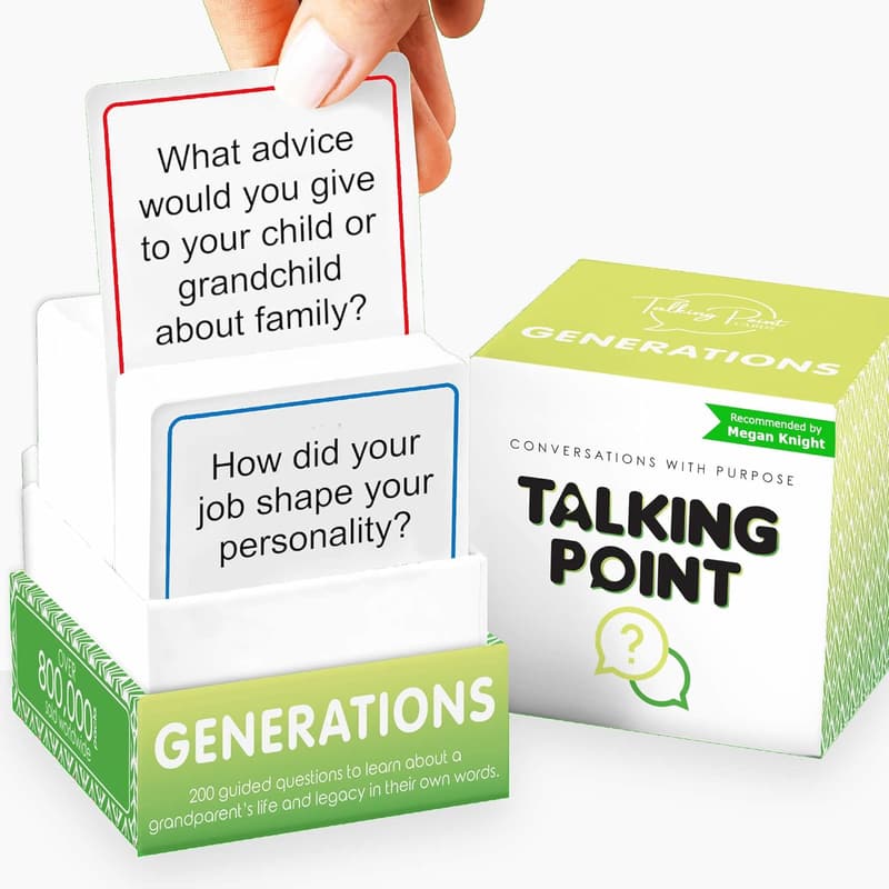 Intergenerational Conversation Cards for Family Game Night