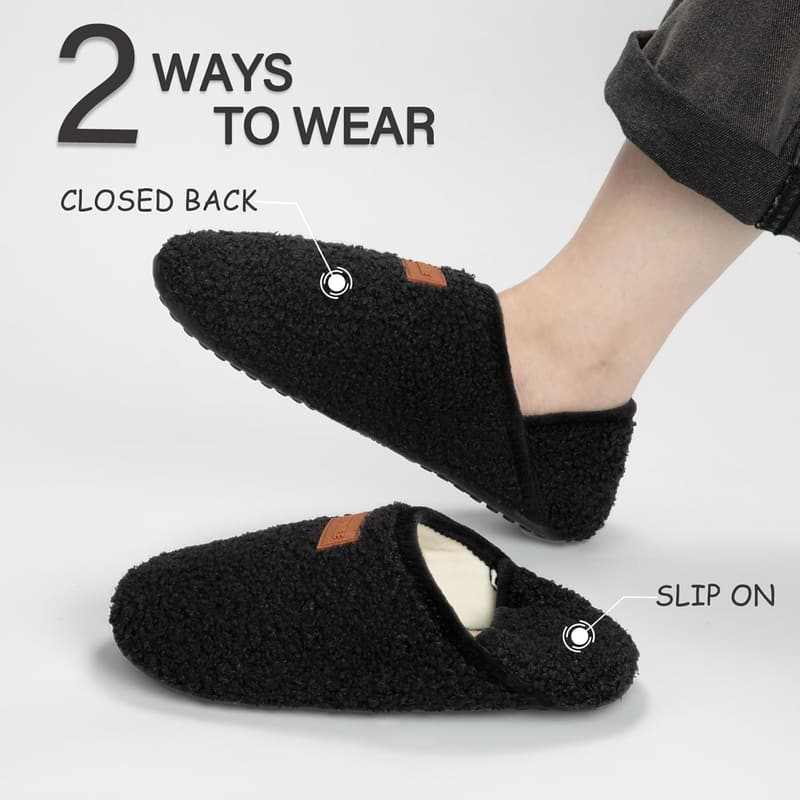 Cozy Furry Indoor Slippers for Men and Women