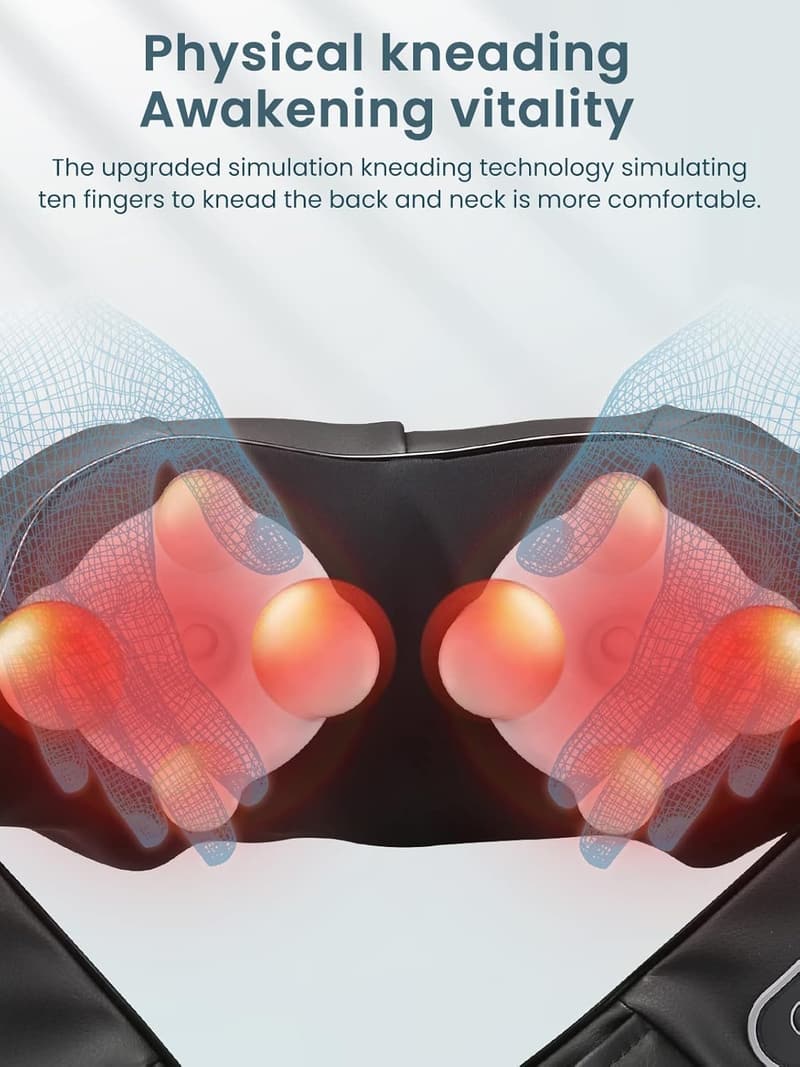 Shiatsu Neck and Back Massager with Heat for Pain Relief