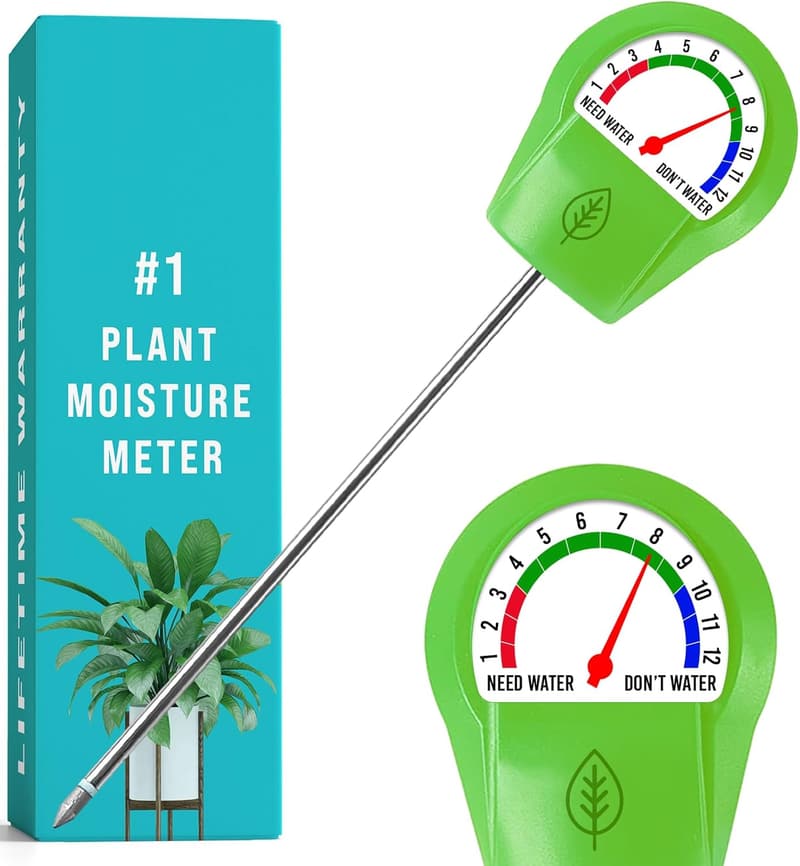 Moisture Meter for Indoor Plants - Battery-Free Watering Tool