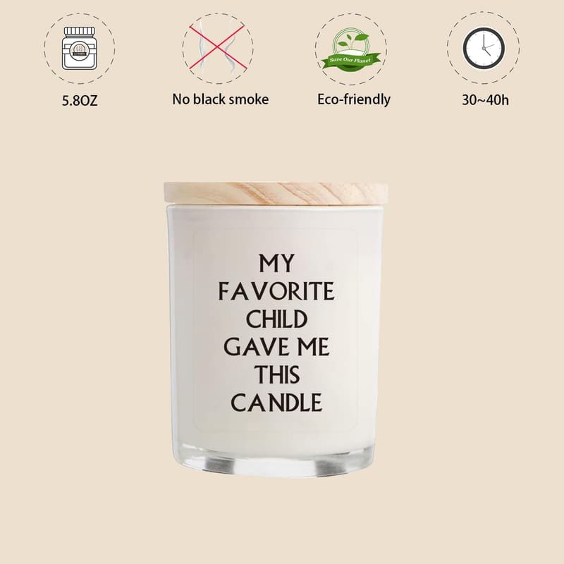 Lavender Candles (5.8oz) - Funny Gifts for Mom's Birthday
