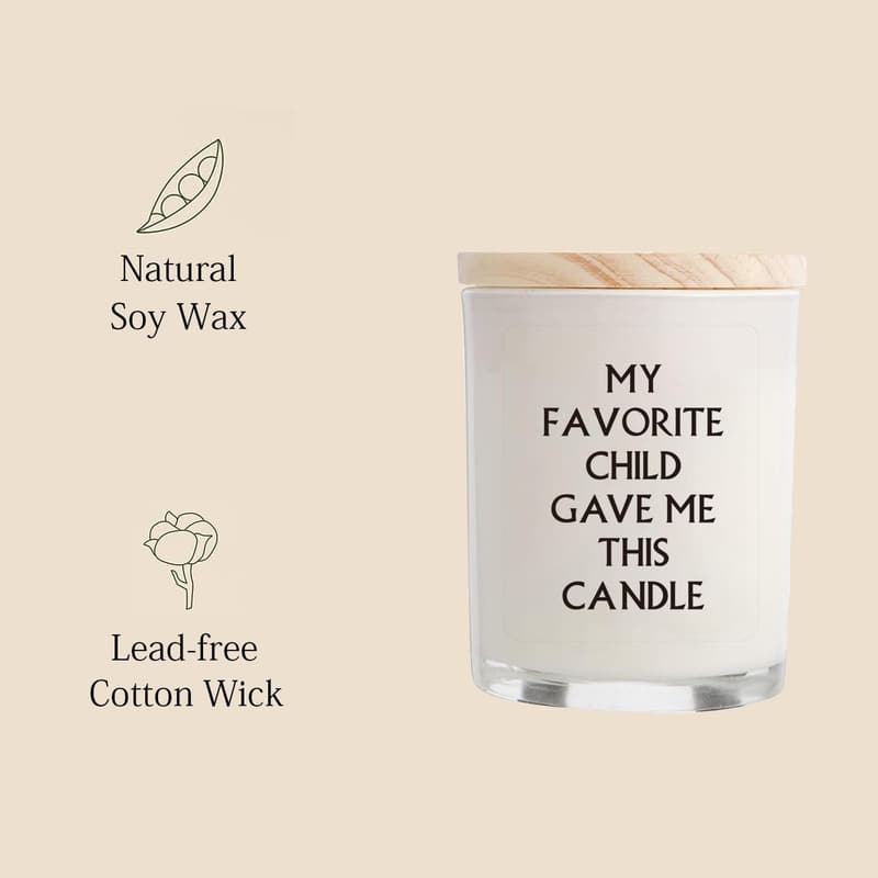 Lavender Candles (5.8oz) - Funny Gifts for Mom's Birthday