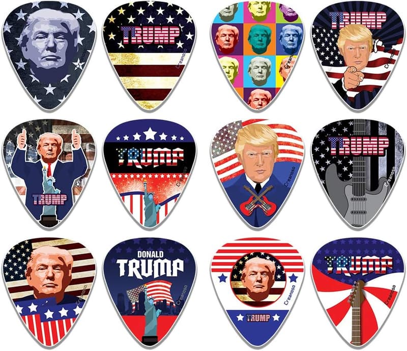 Donald Trump Collectors Guitar Picks (12-Pack) - Music Gift for Men