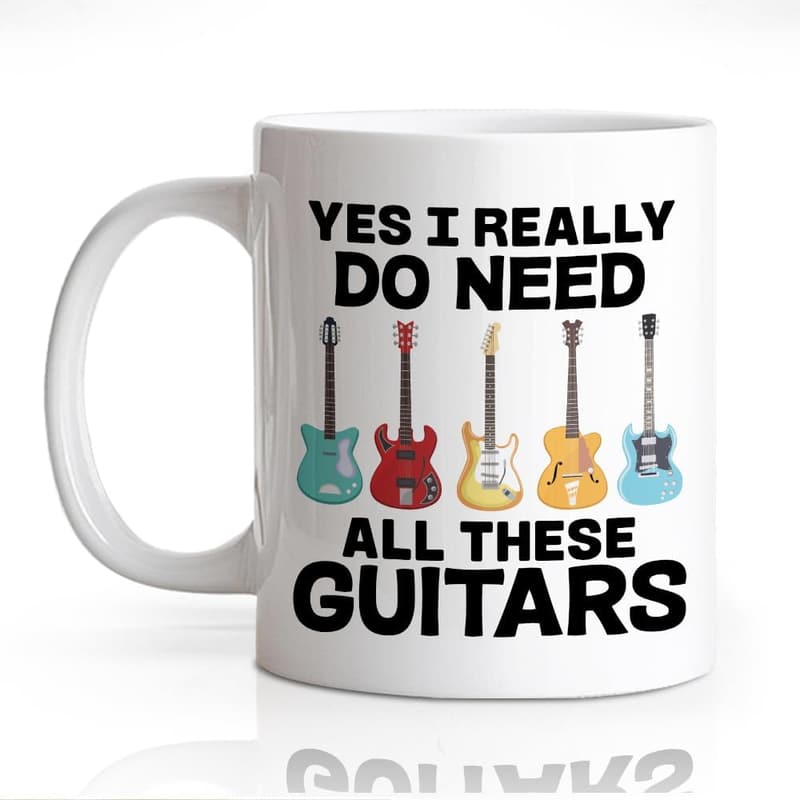 Funny Guitar Lover's Coffee Mug - Perfect Birthday Gift