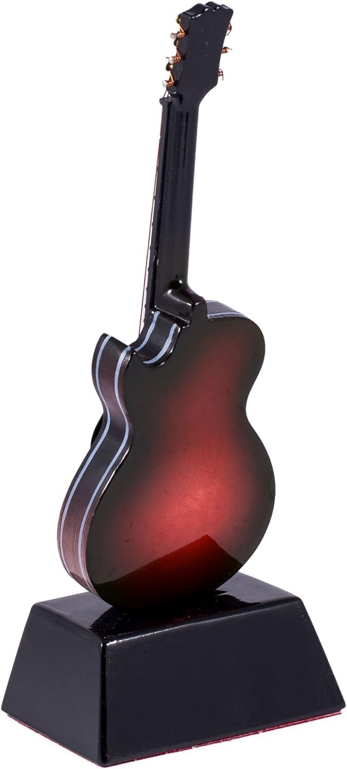 Miniature Electric Guitar Replica on Stand - 6 in.