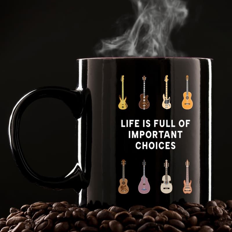Guitarist Coffee Mug - Funny Gift for Birthdays & Holidays
