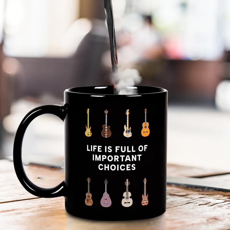 Guitarist Coffee Mug - Funny Gift for Birthdays & Holidays