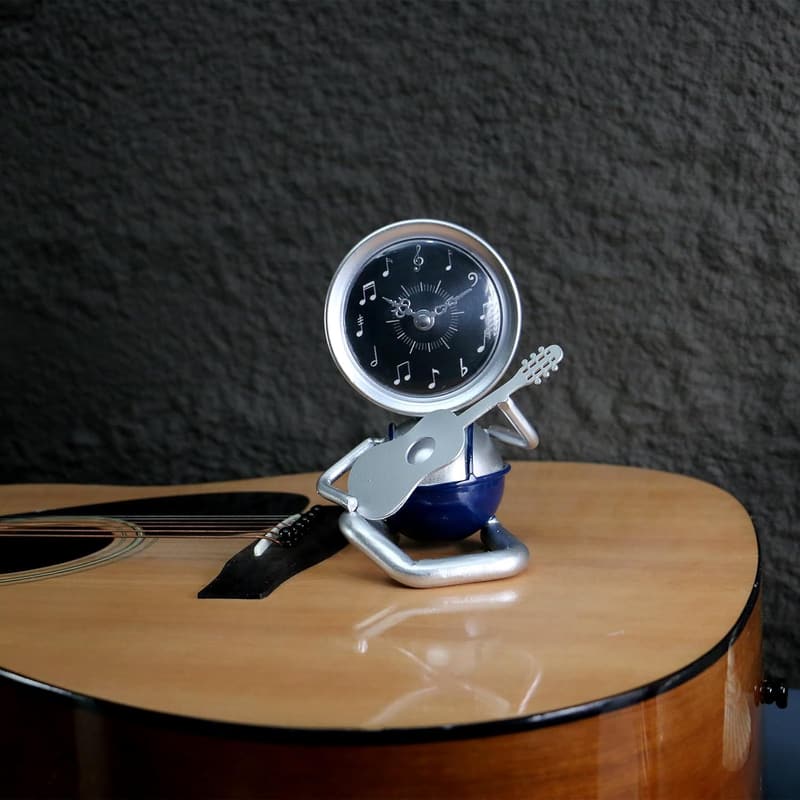 Guitar Desk Clock for Music Teachers & Musicians