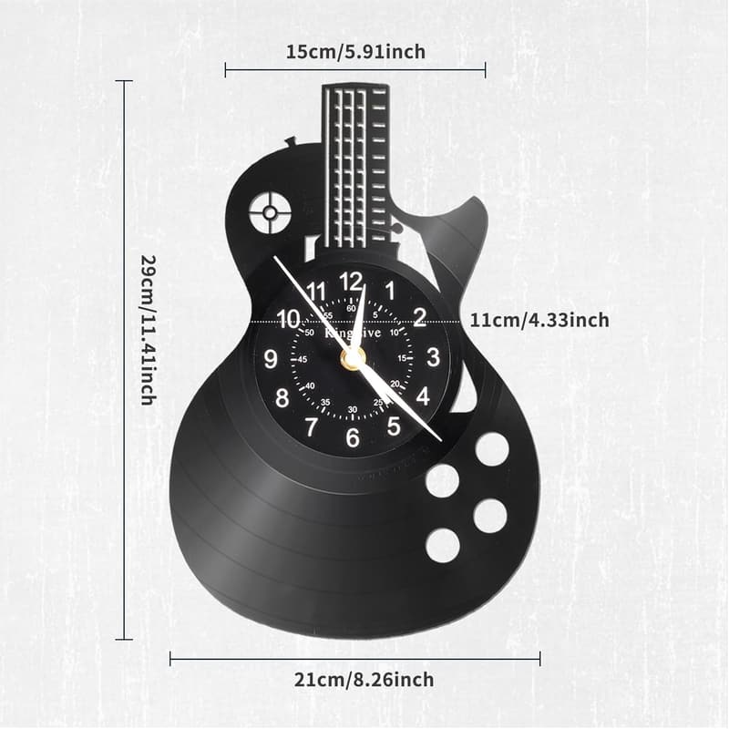 Guitar Wall Clock - Unique Gift for Music Lovers
