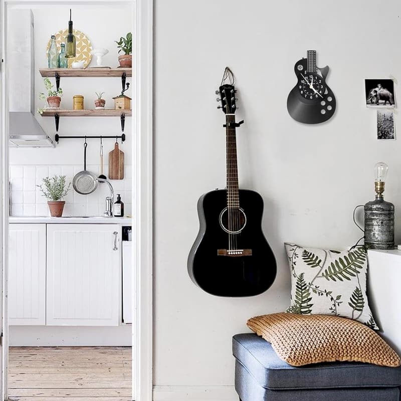 Guitar Wall Clock - Unique Gift for Music Lovers
