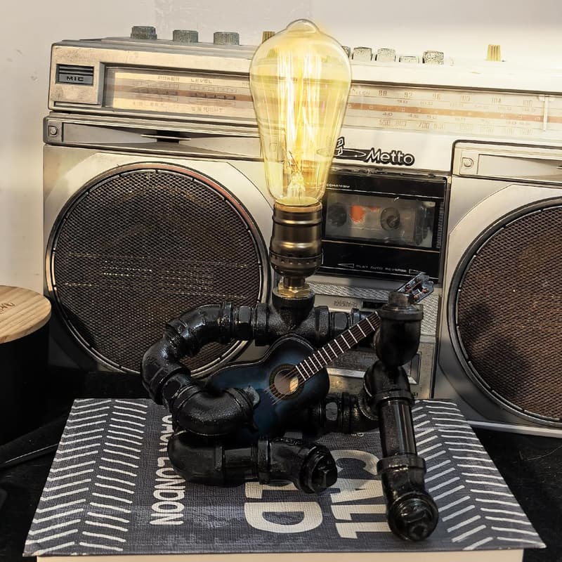 Guitar Table Lamp - Unique Gift for Music Lovers