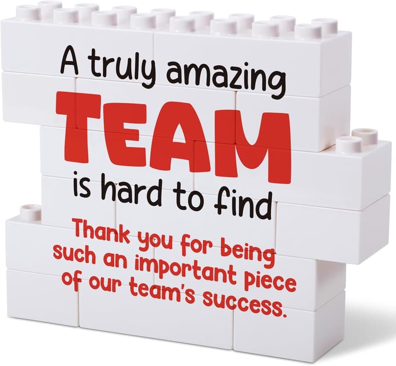 Team Appreciation Desk Decor - Inspirational Thank You Gift