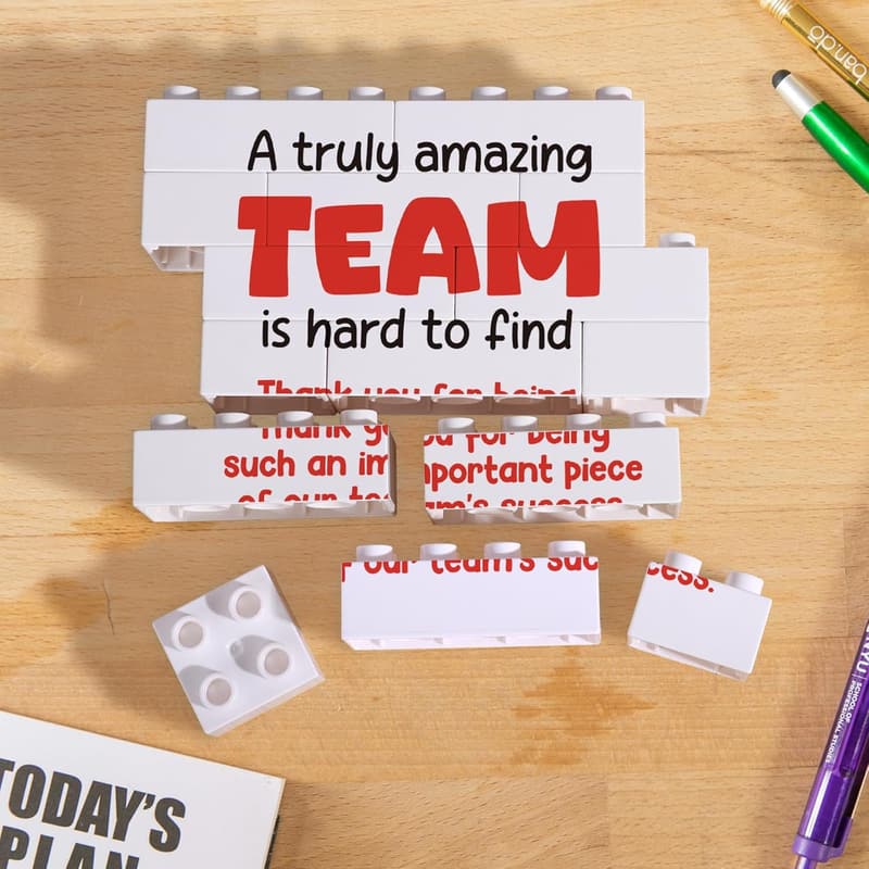 Team Appreciation Desk Decor - Inspirational Thank You Gift
