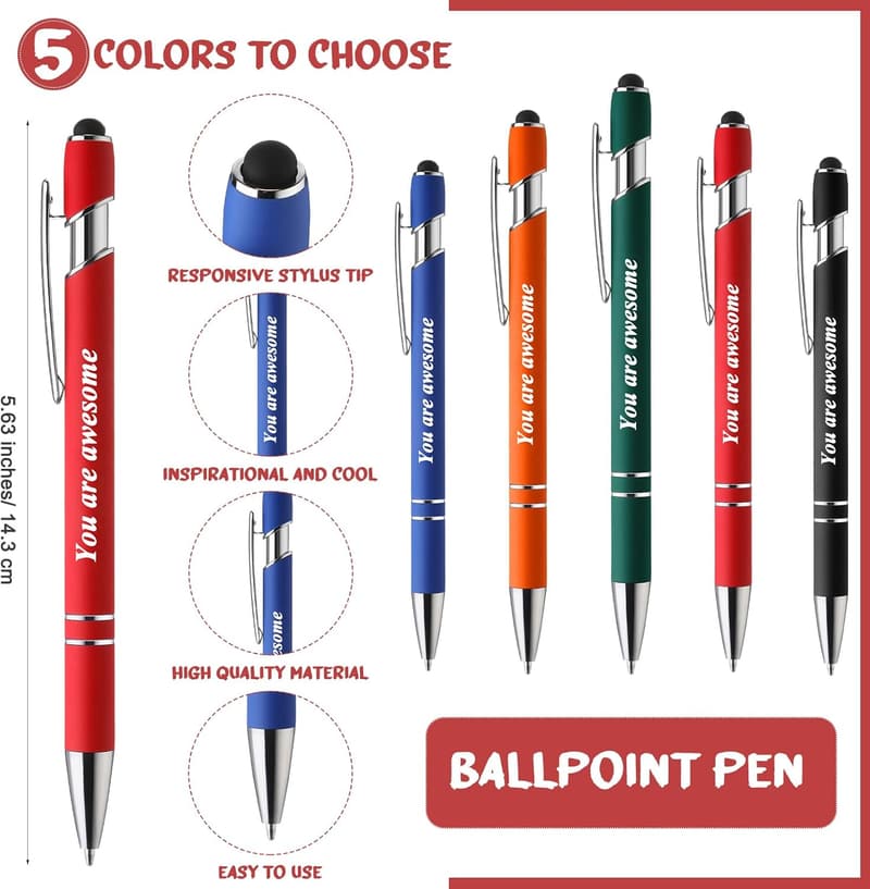 Employee Appreciation Gift Set: Ballpoint Pen & Motivational Notebook