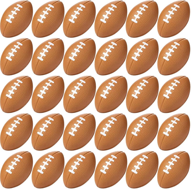 Mini Foam Football Party Favors - 30 Pack, 2.17