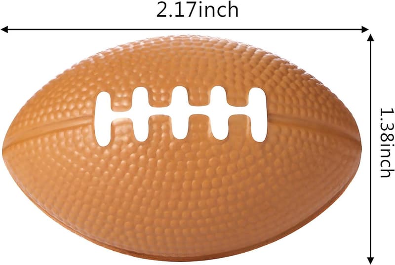 Mini Foam Football Party Favors - 30 Pack, 2.17