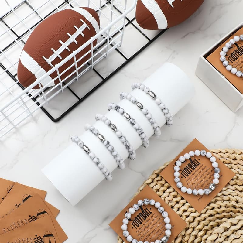 Inspirational Beaded Bracelets Set for Sports Teams